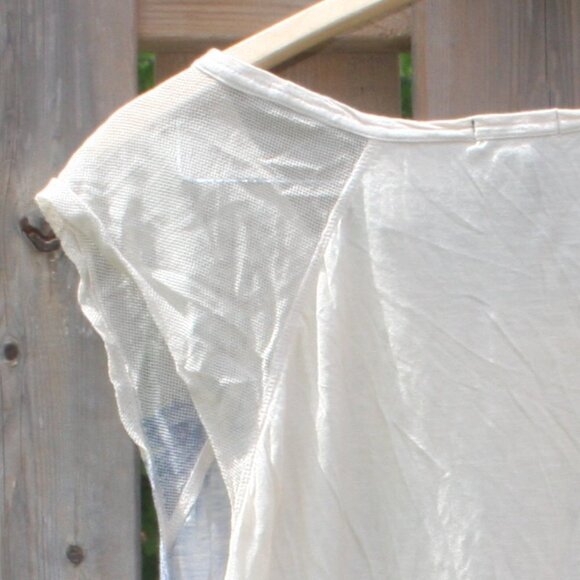 BEAUTIFUL Jules + James Watercolor Flowers Top Cap Sleeve Women's Size M - Picture 5 of 5